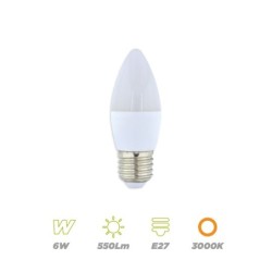 Vela LED 6W E27 Cálida