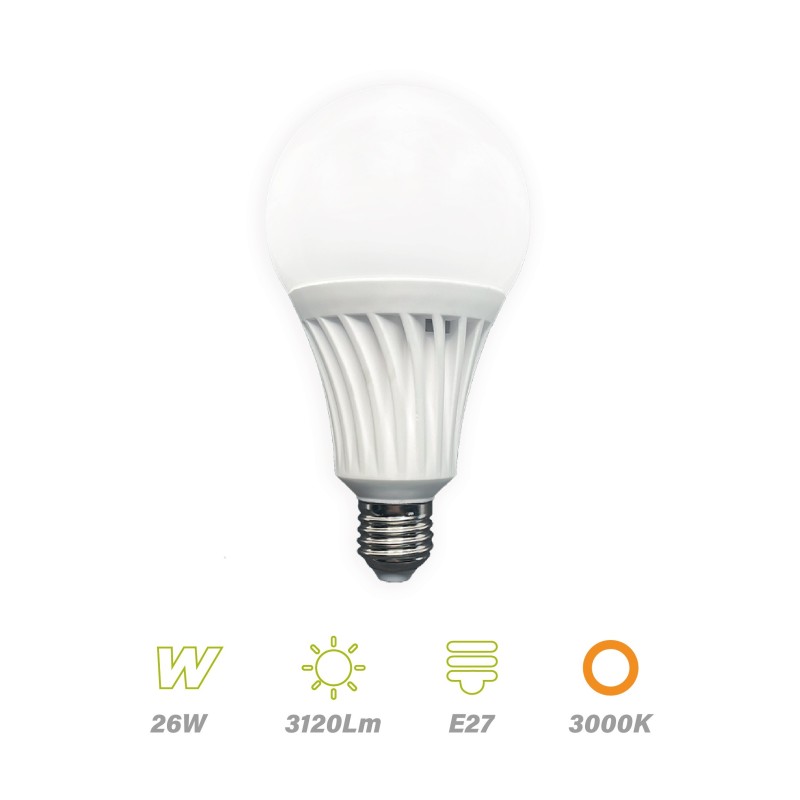 Lámpara Led E27 26w Luz Cálida