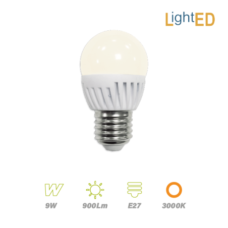 Esférica Led 9w 900lm Luz Cálida LightED 62434