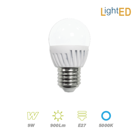 Esférica Led 9w 900lm Luz Fría LightED