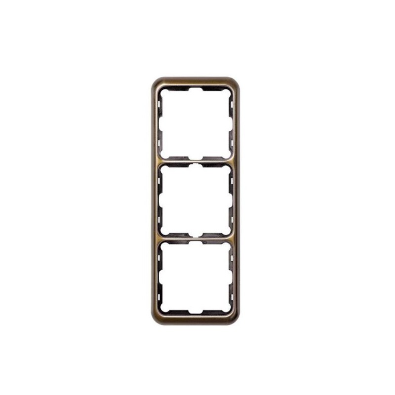 simon 75630-36 marco 3 elementos bronce
