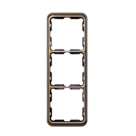 simon 75630-36 marco 3 elementos bronce