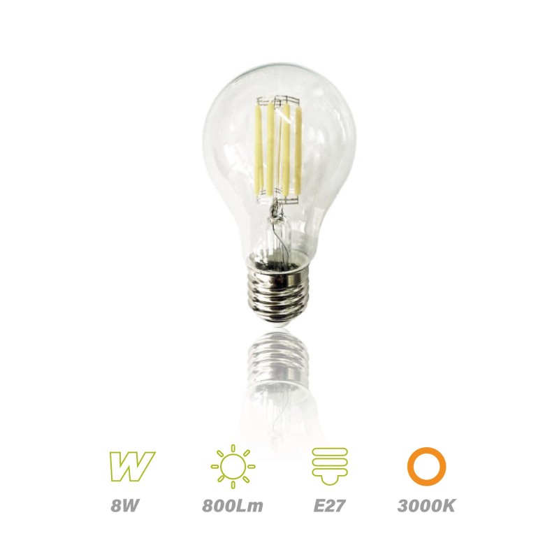 Bombilla LED Filamento E27 8w