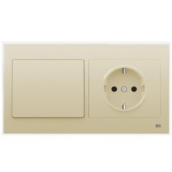 Marco-2-elementos-horizontal-serie-IRIS-color-beige-marfil-BJC-18002-A-electricoled
