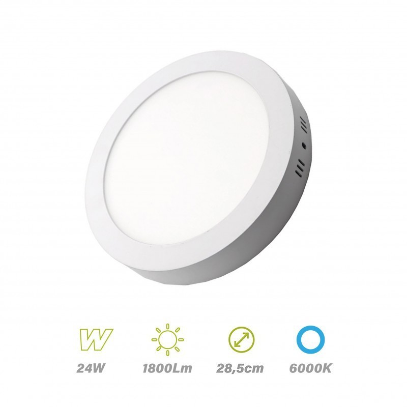 Plafón led superficie 24w 6000K LightED 67619