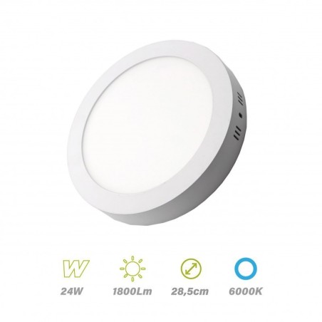 Plafón led superficie 24w 6000K LightED 67619