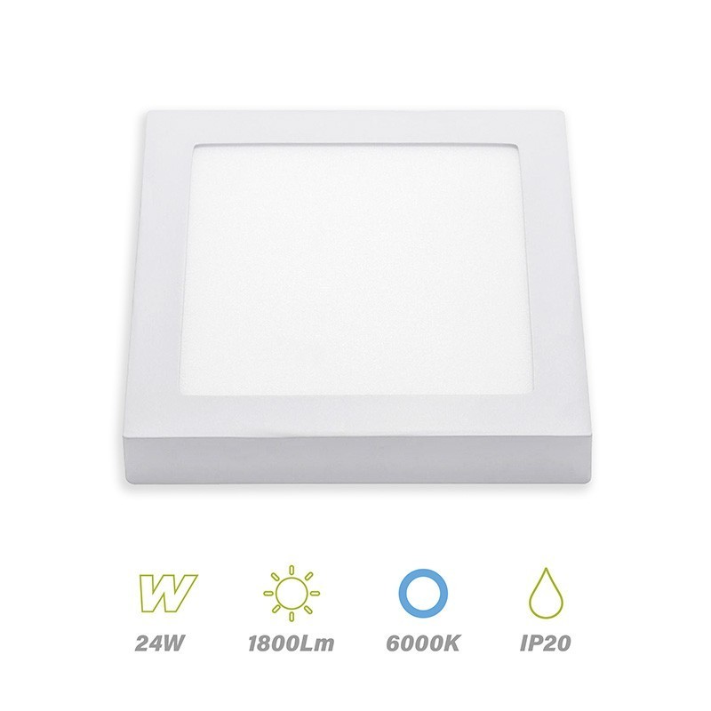 plafon led square 24w 6000K LightED 67178