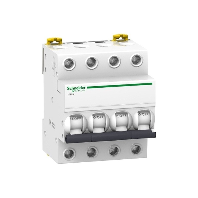 Interruptor Magnetotérmico 4P C 20A Schneider A9K17420