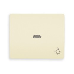 Tecla Bombilla con Visor Marfil BJC Iris