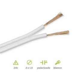 Paralelo polarizado Blanco 2x1.5mm²