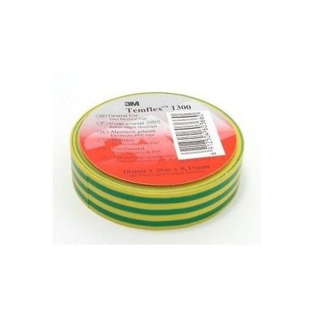 Cinta aislante Amarrillo Verde 20mts 3M