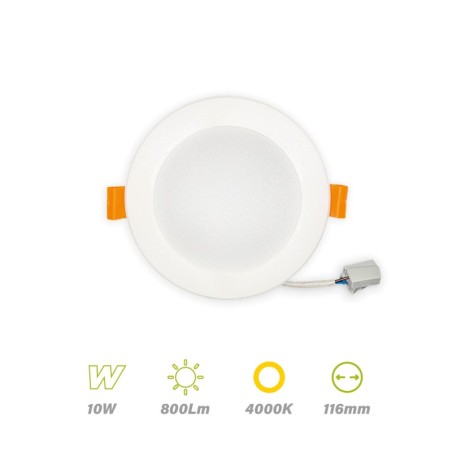 Mini Foco de empotrar 10w LUZ NEUTRA