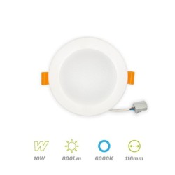 Foco empotrable 10w LUZ FRÍA Ø de Corte 9cm