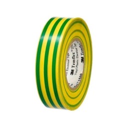 Cinta aislante Amarrillo Verde 9mts 3M