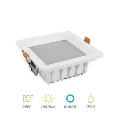 Downlight Led 24w Luz Fría 6000K Lighted 67615