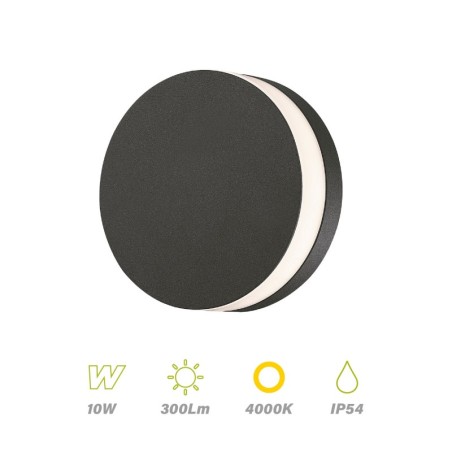 Plafon LED Exterior redondo 10W