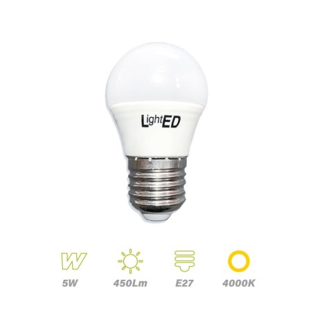 Bombilla LED E27 5w 4000K