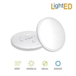 Plafón Superficie LED 30w 3000lm 40cm Luz Fría