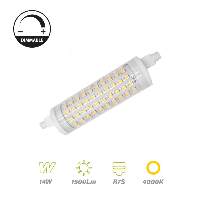 Bombilla Lineal Led REGULABLE Luz Día 14w 1500lm