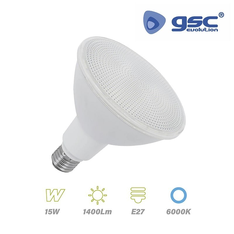 Bombilla LED E27 PAR38 15w 6000K