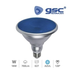 Bombilla PAR38 LED 18w 700lm LUZ AZUL