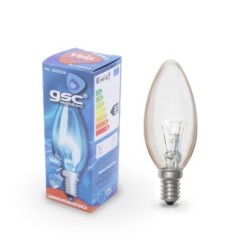 Bombilla Incandescente E14 vela 60w 230v