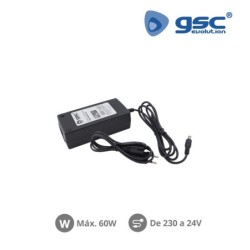 Fuente de Alimentación de conexión rápida. 24v 60w