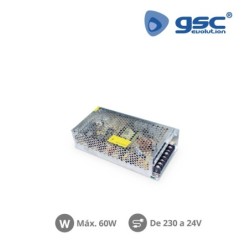 Fuente de Alimentación de conexión por tornillo. 24v 60w