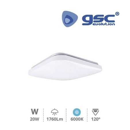 Plafon LED Cuadrado level square 20w 6000K