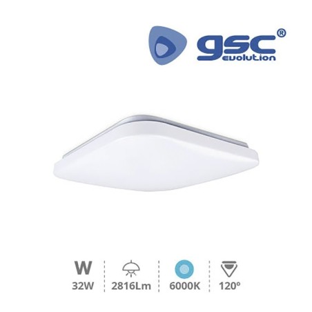Plafon LED Cuadrado level square 32w 6000K