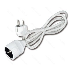 Alargador eléctrico blanco de 5 metros AIGOSTAR