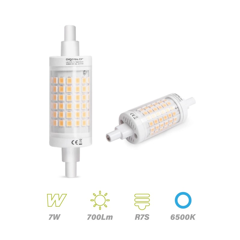 Bombilla LED R7S 78mm 7w 6500K