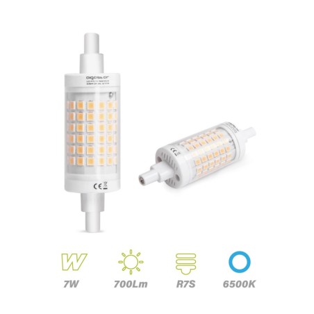 Bombilla LED R7S 78mm 7w 6500K