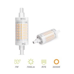 Bombilla LED R7S 78mm 7w Luz Cálida