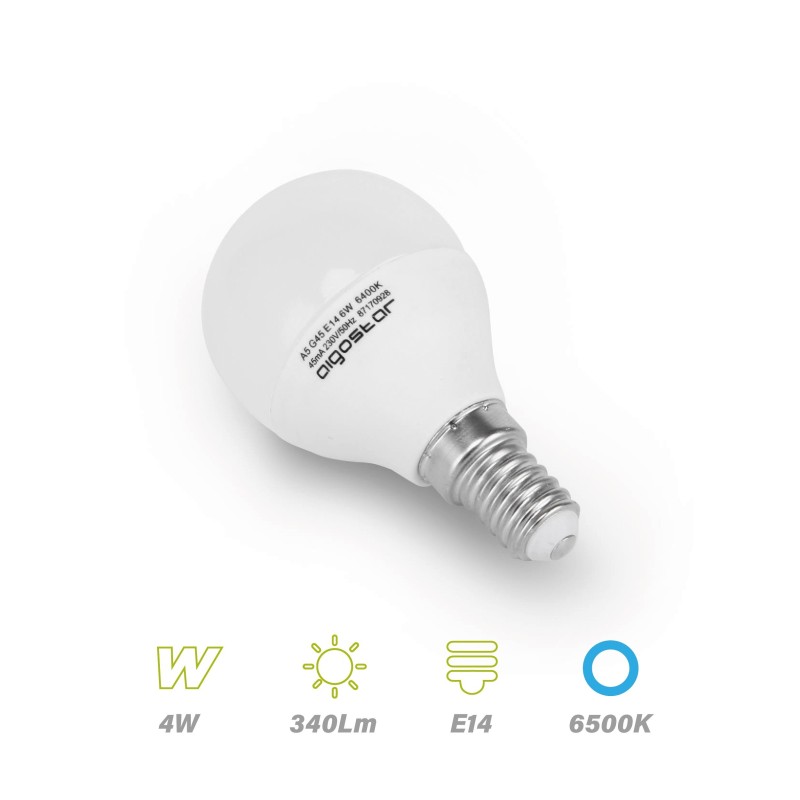 Bombilla LED E14 4w 6500K G45