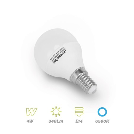 Bombilla LED E14 4w 6500K G45