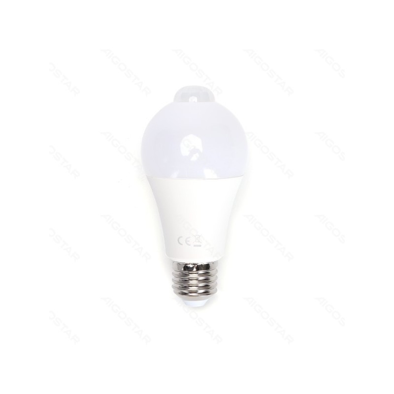 BombillaLed E27 12w Luz Cálida con sensor de movimiento