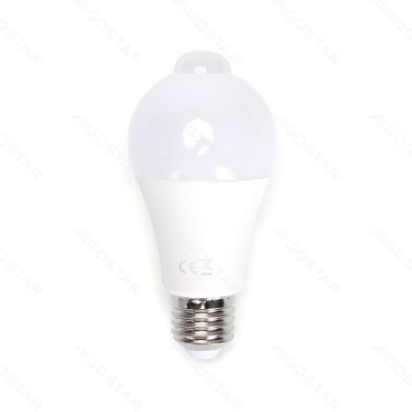 BombillaLed E27 12w Luz Cálida con sensor de movimiento