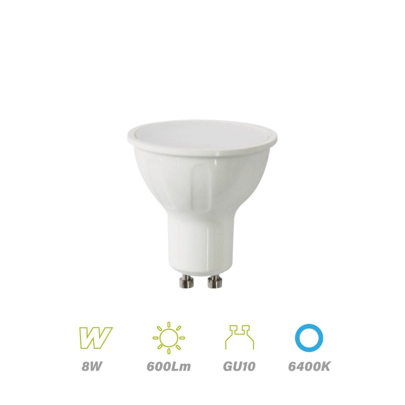 Bombilla LED GU10 8w 6400K