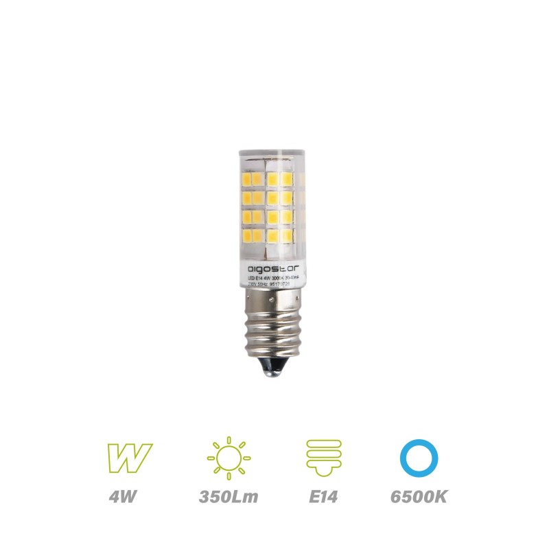 Bombilla Tubular LED E14 4w 350Lm