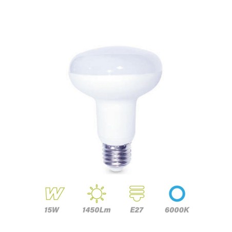 Bombilla R90 LED 15w E27 6000K