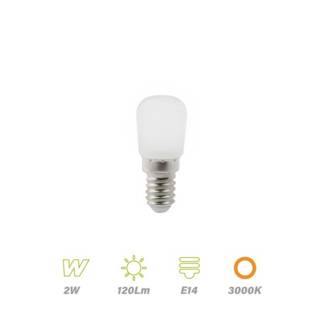 Bombilla LED T26 2w 3000K E14 Aigo