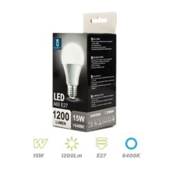 Bombilla LED 15w E27 1200Lm Luz Fría