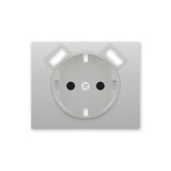 Tapa Schuko 2 USB Aluminio IRIS