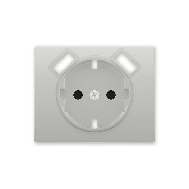 Tapa Schuko 2 USB Aluminio IRIS
