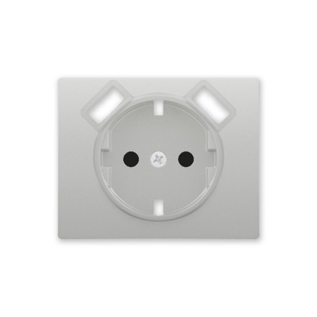 Tapa Schuko 2 USB Aluminio IRIS