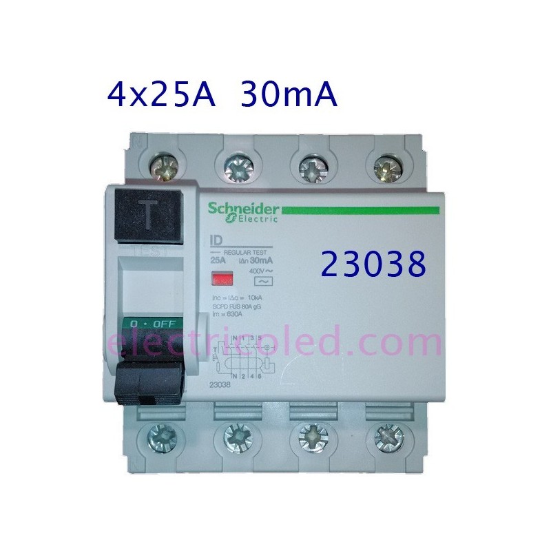 interruptor-diferencial-4p-25A-30mA-schneider-23038-electricoled (Schneider)