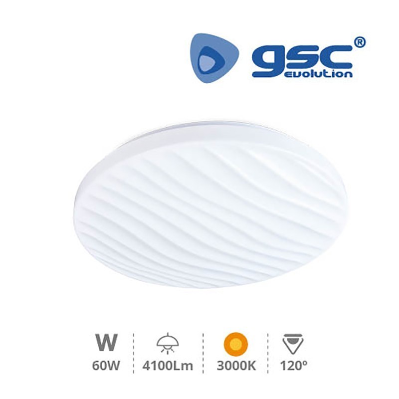 Plafón LED Redondo Decorativo Salón 4100Lm Luz Fría