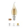 Bombilla LED Vela E14 Vintage 4w 2500K