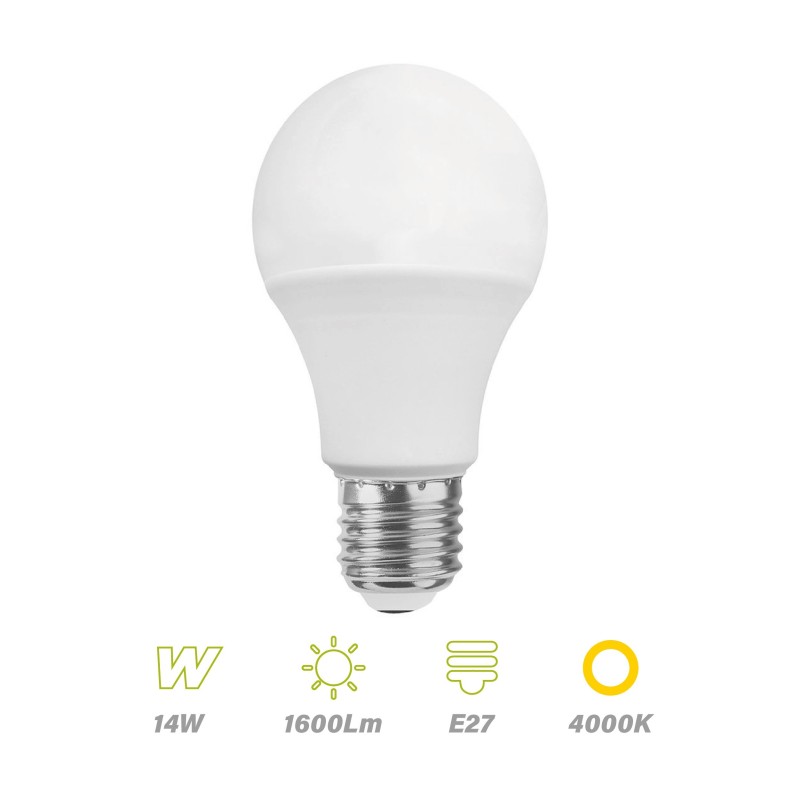 Bombilla LED E27 14w 4000K 1600Lm